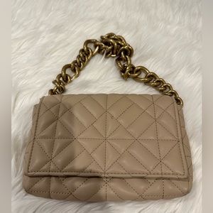 Zara quilted chain strap shoulder bag